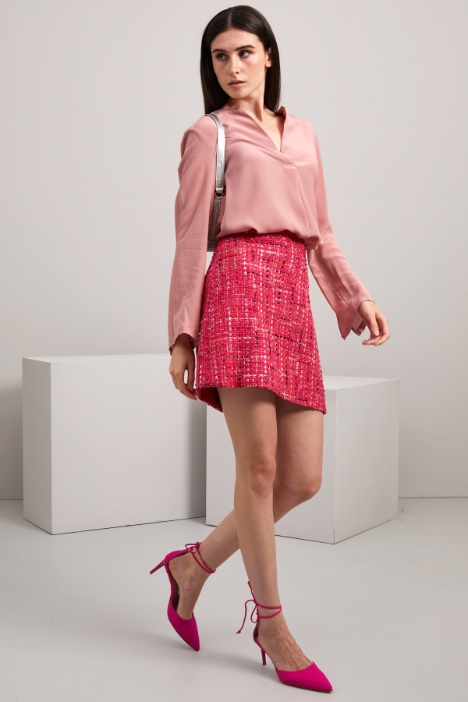 Blusa in crêpe de chine - Fashion Market