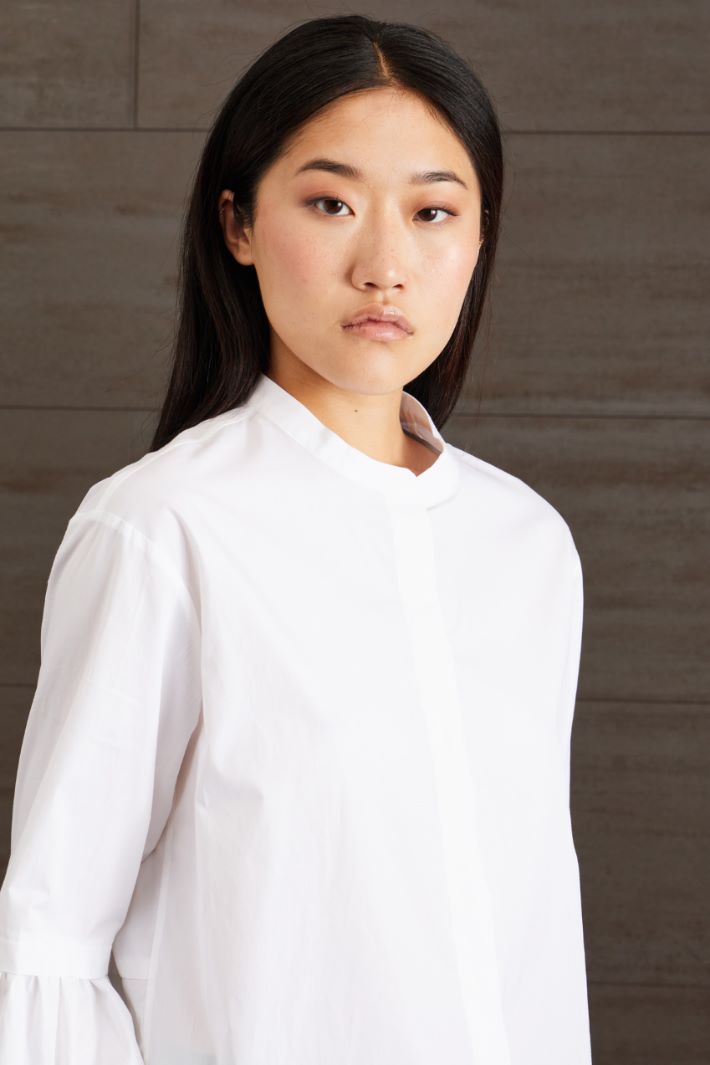 Casacca in puro cotone - BIANCO - Fashion Market - 3