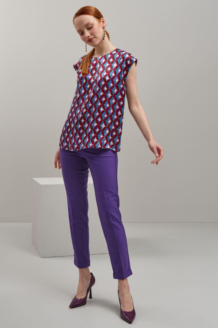 Pantaloni a sigaretta - VIOLA - Fashion Market