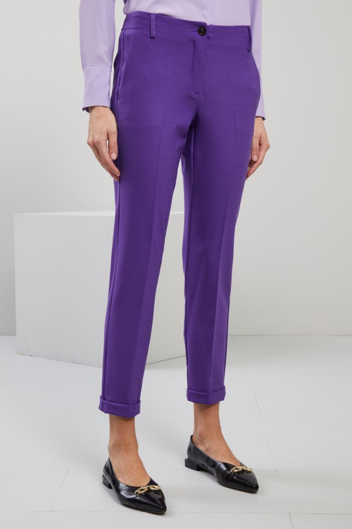 Pantaloni a sigaretta - VIOLA - Fashion Market - 2