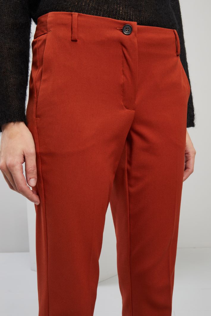 Pantaloni a sigaretta - MATTONE - Fashion Market - 3