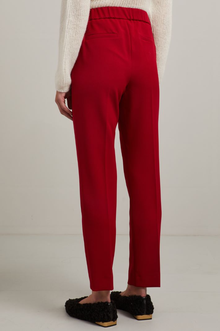 Pantaloni a sigaretta - ROSSO - Fashion Market - 4