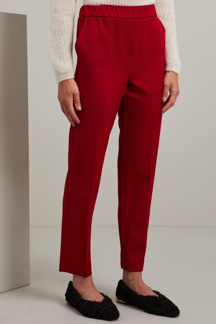 Pantaloni a sigaretta - ROSSO - Fashion Market - 2