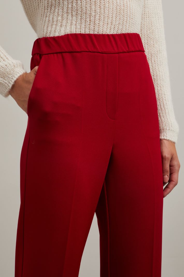Pantaloni a sigaretta - ROSSO - Fashion Market - 3