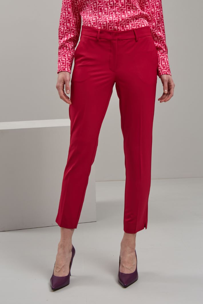 Pantaloni capri - ROSSO - Fashion Market - 2