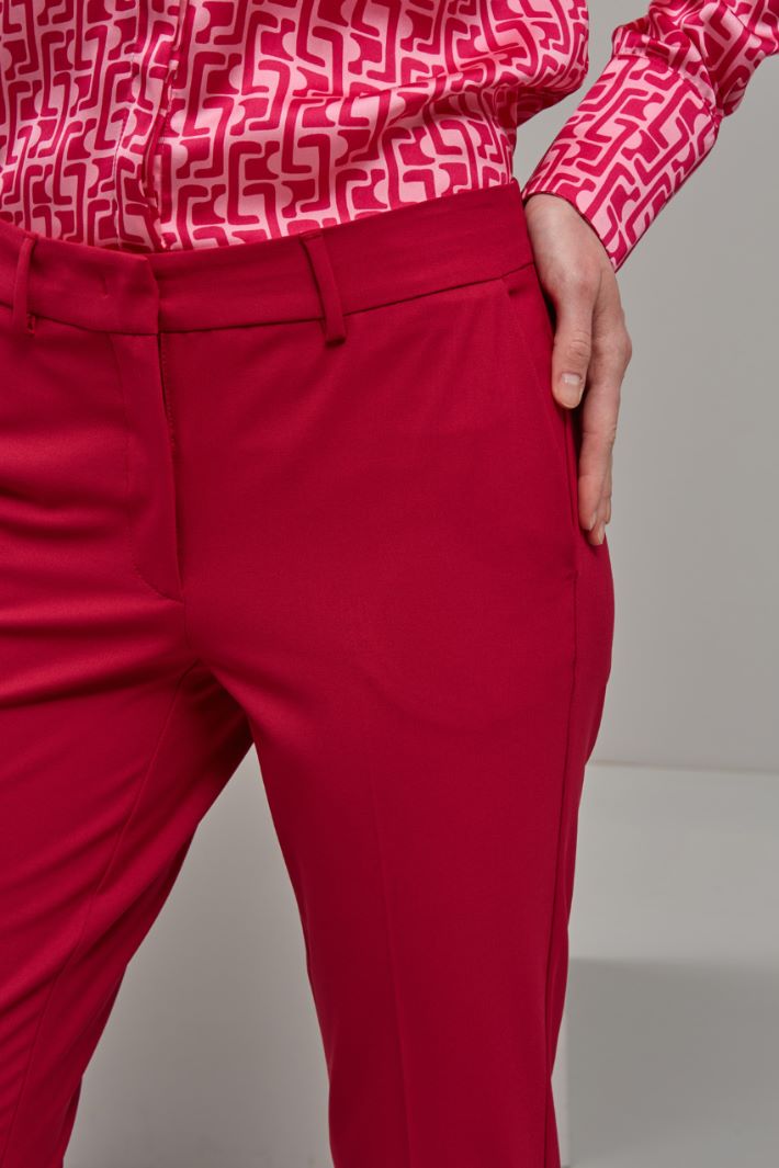 Pantaloni capri - ROSSO - Fashion Market - 3