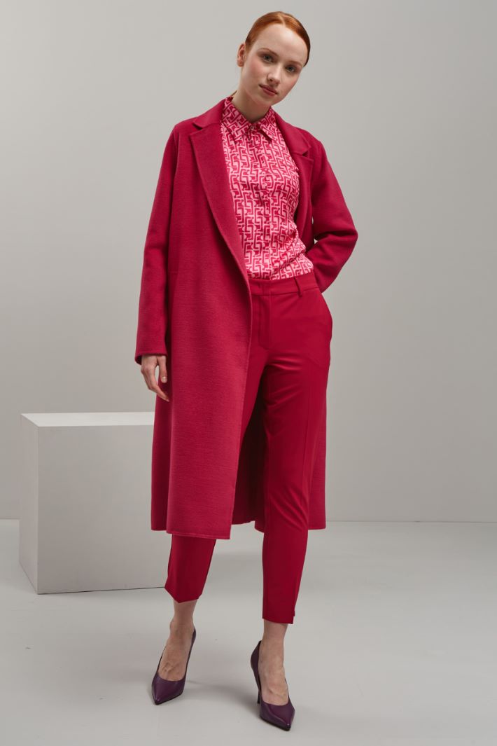 Pantaloni capri - ROSSO - Fashion Market