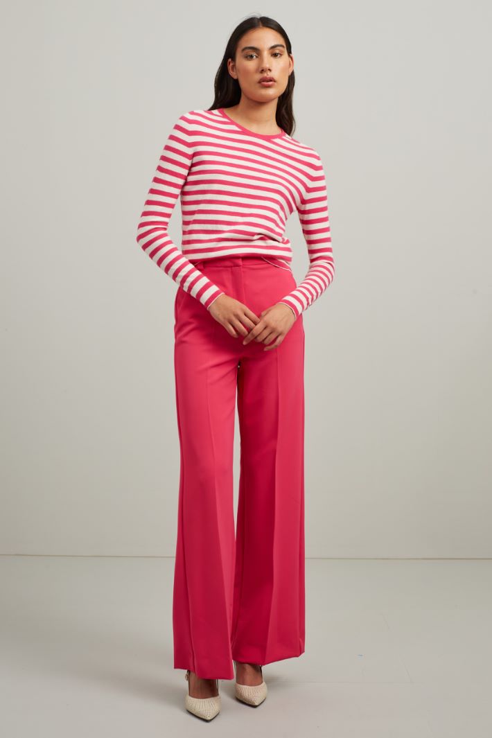Pantaloni a palazzo - FUXIA - Fashion Market