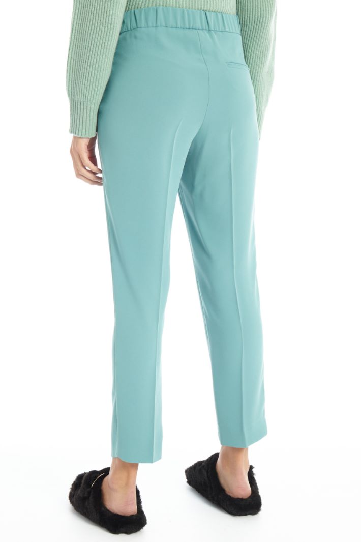 Pantaloni in enver satin - VERDE ACQUA - Fashion Market - 2