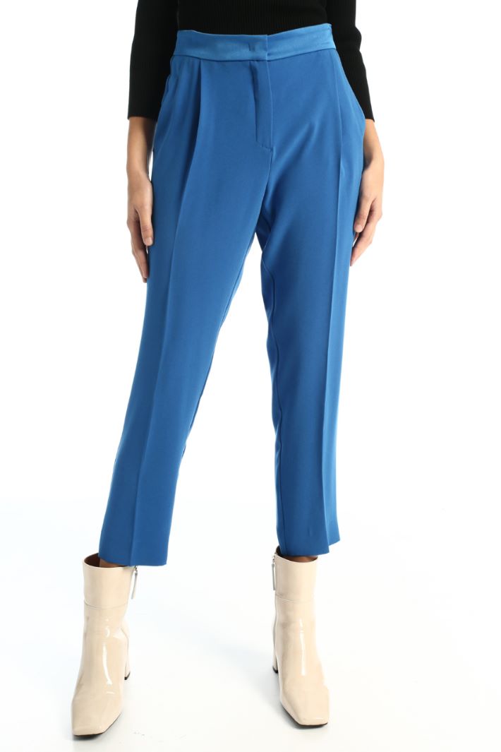 Pantaloni in enver satin - BLUETTE - Fashion Market - 4