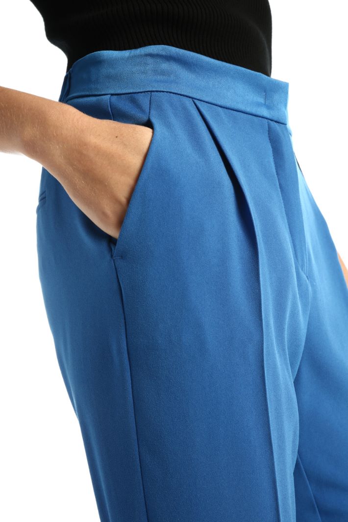 Pantaloni in enver satin - BLUETTE - Fashion Market - 3