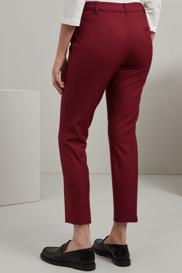 Pantaloni dritti - ROSSO NERO - Fashion Market - 4