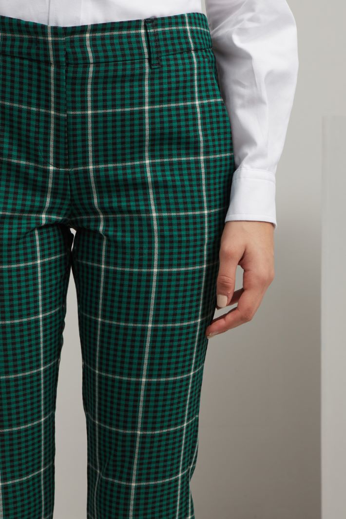 Pantaloni dritti - NERO VERDE GRIGIO - Fashion Market - 3