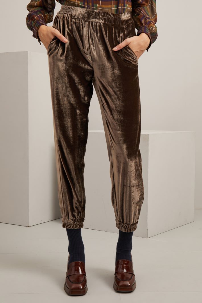Pantaloni  jogger in ciniglia - FANGO - Fashion Market - 2