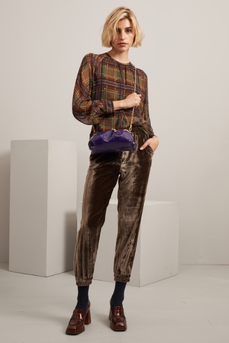 Pantaloni  jogger in ciniglia - Fashion Market