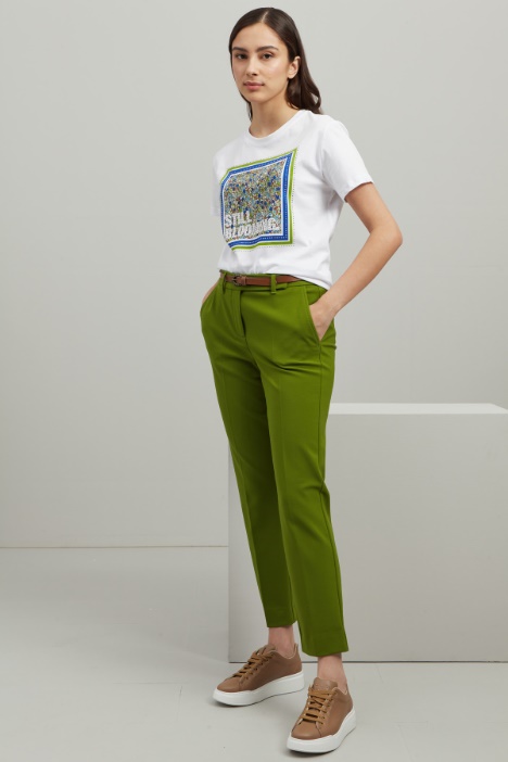 Pantaloni carrot in cady - Fashion Market