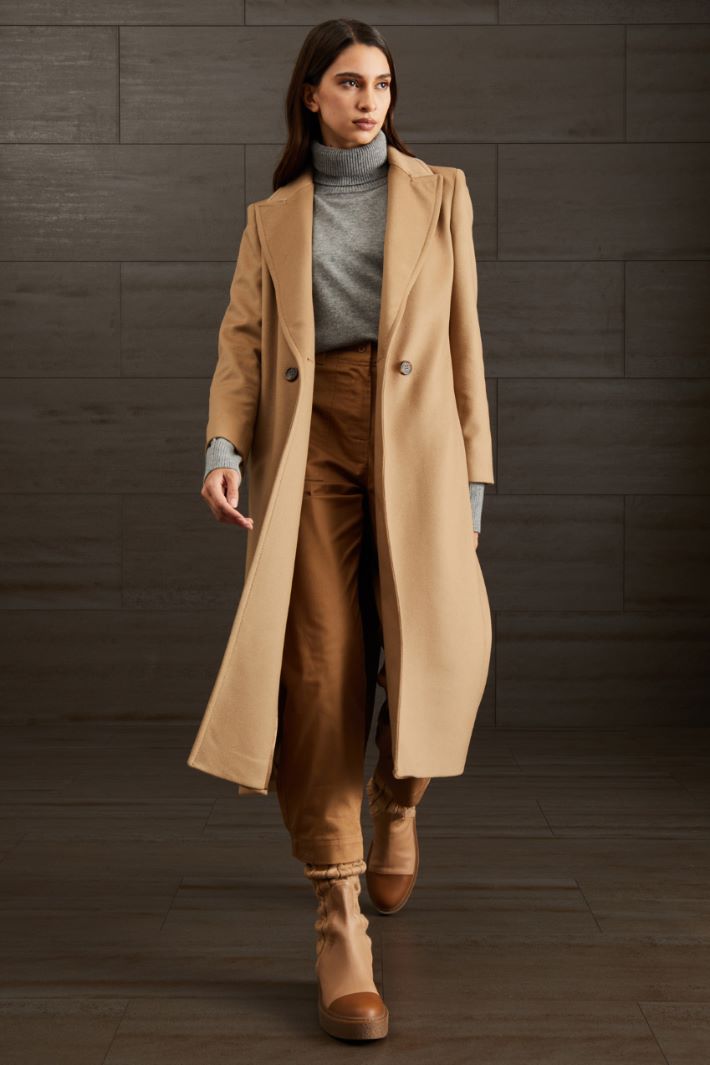 Pantaloni in drill di cotone - CAMMELLO - Fashion Market