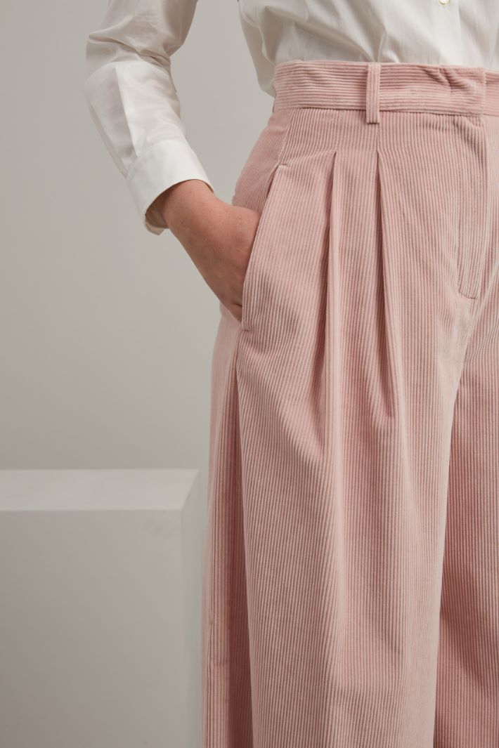 Pantaloni a vita alta - ROSA PASTELLO - Fashion Market - 3
