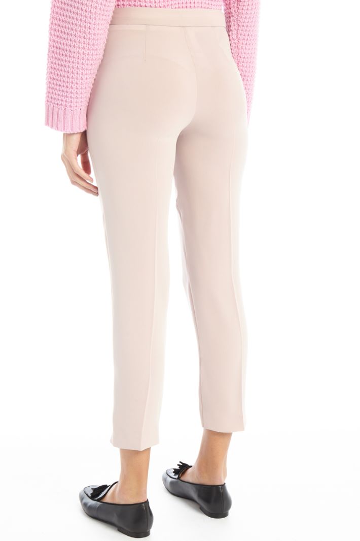 Pantaloni a sigaretta in cady - ROSA CIPRIA - Fashion Market - 2