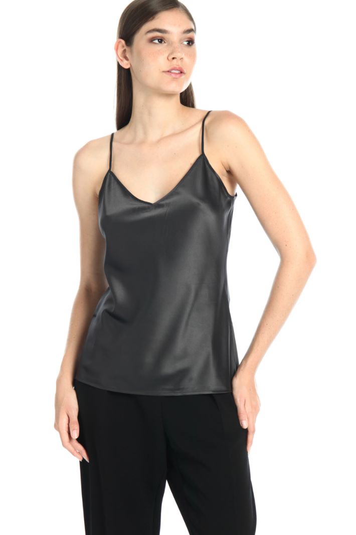 Top in raso - ANTRACITE - Fashion Market