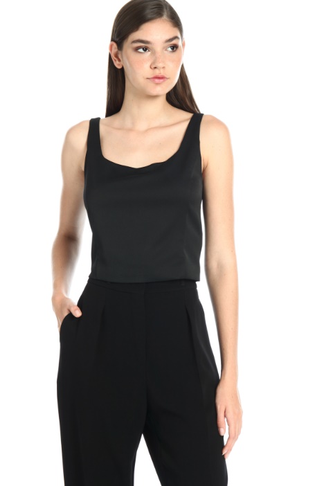 Top corto in raso - Fashion Market