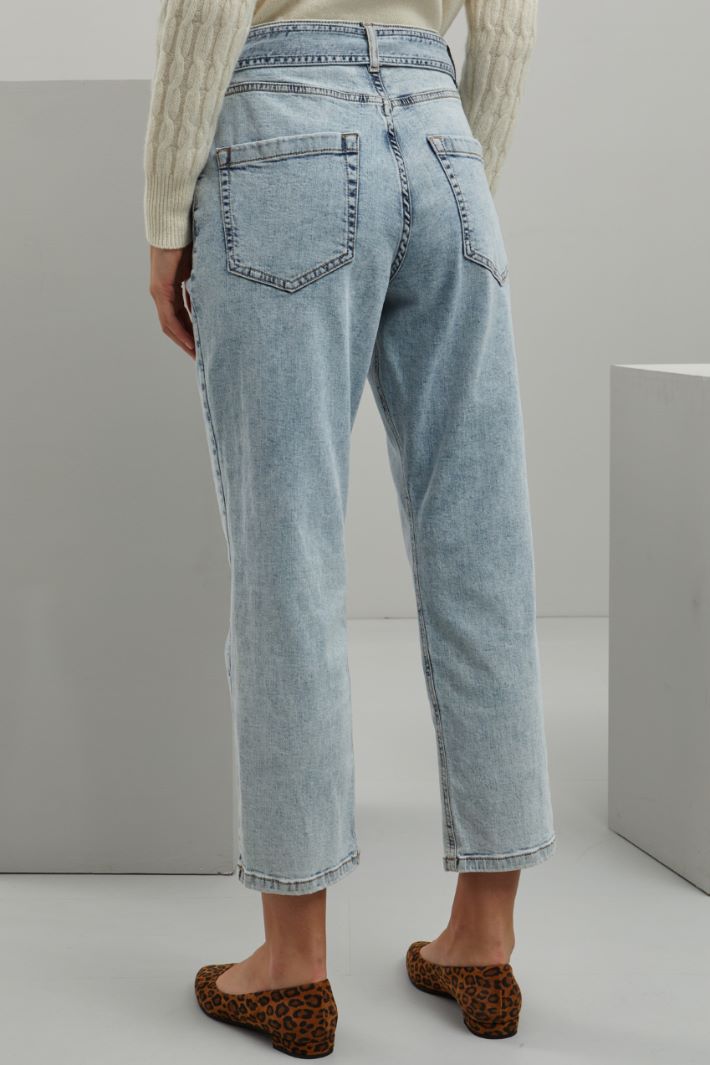 Jeans cinque tasche - AZZURRO DENIM CHIARO - Fashion Market - 4
