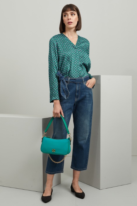 Jeans cropped dritti - Fashion Market