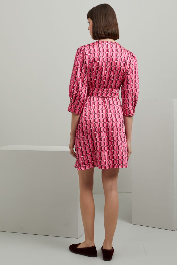 Abito a portafoglio - FUXIA ROSA MARRONE - Fashion Market - 4