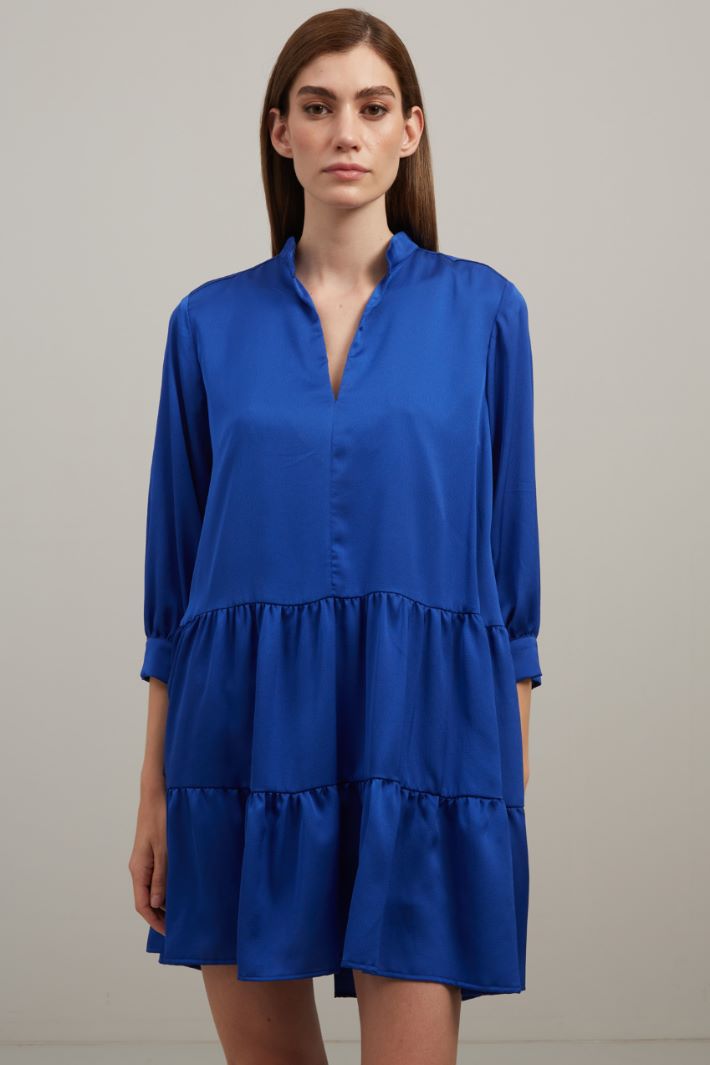 Abito a grembiule in raso - BLUETTE - Fashion Market - 2