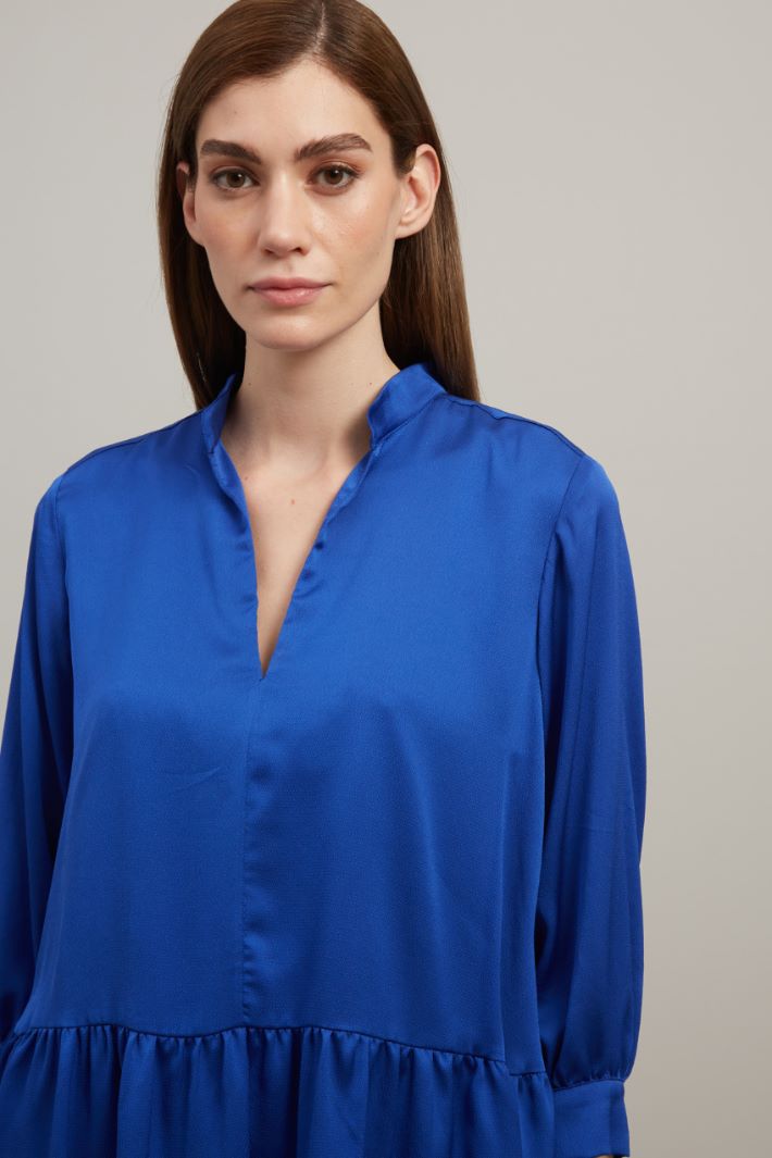 Abito a grembiule in raso - BLUETTE - Fashion Market - 3