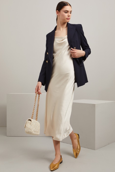 Slip dress in raso - Fashion Market