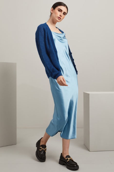 Slip dress in raso - Fashion Market