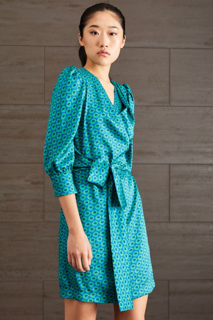 Abito a portafoglio - VERDE BLU NERO - Fashion Market - 2