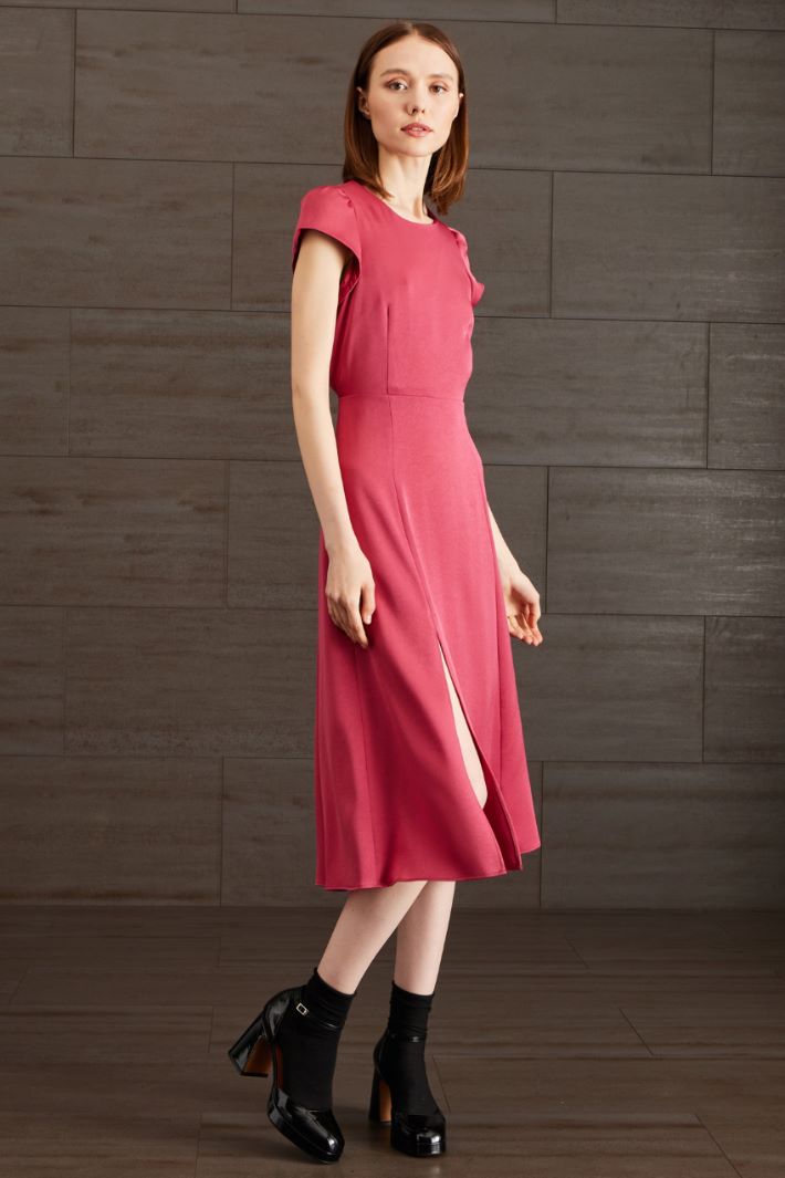 Abito lungo in enver satin - CICLAMINO - Fashion Market - 2
