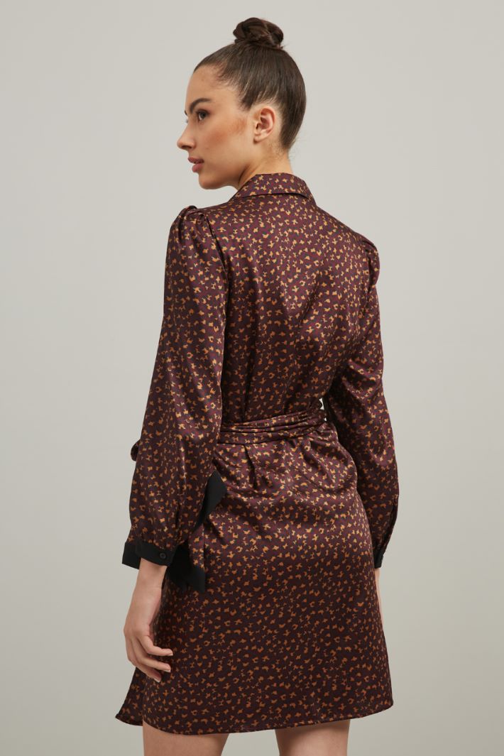 Abito a portafoglio - BORDEAUX NERO MARRONE - Fashion Market - 4