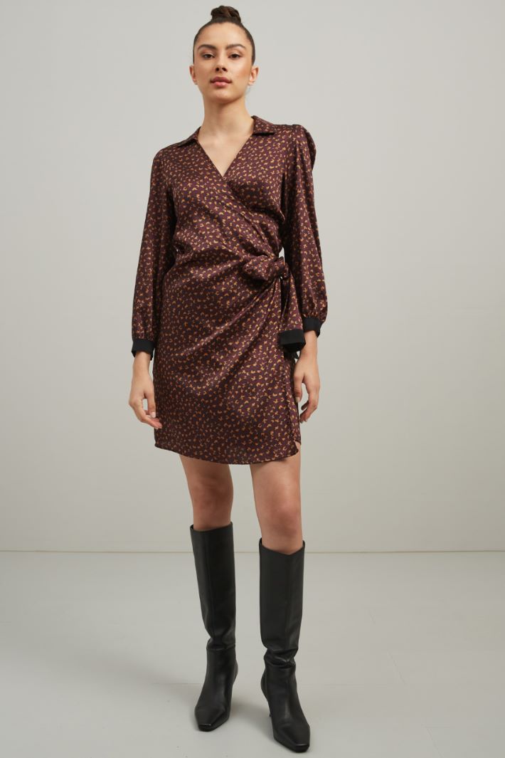 Abito a portafoglio - BORDEAUX NERO MARRONE - Fashion Market - 2