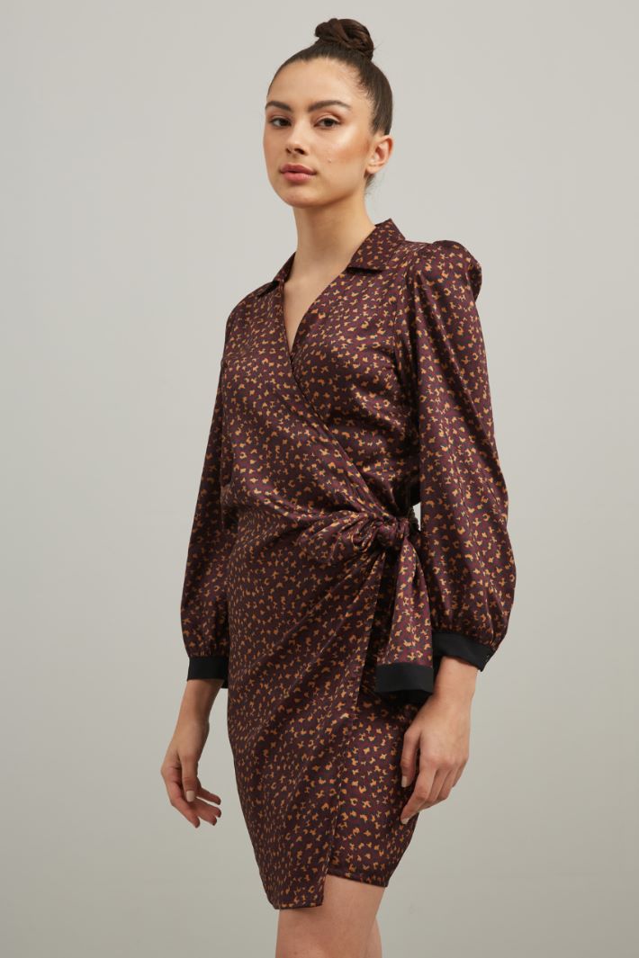Abito a portafoglio - BORDEAUX NERO MARRONE - Fashion Market - 3