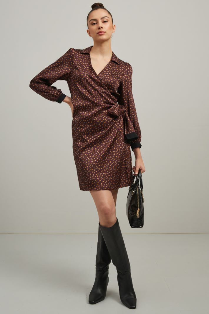 Abito a portafoglio - BORDEAUX NERO MARRONE - Fashion Market
