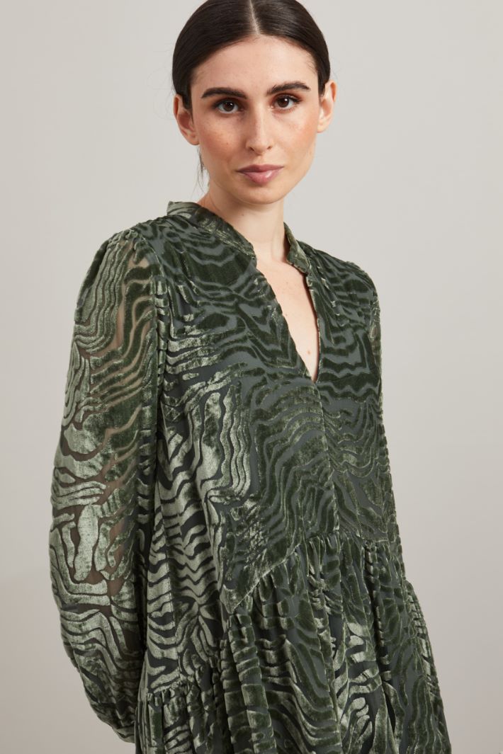 Abito in velluto - SALVIA - Fashion Market - 3