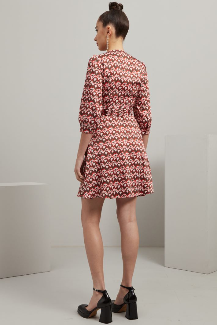Abito a portafoglio - ROSSO GRIGIO BIANCO - Fashion Market - 4