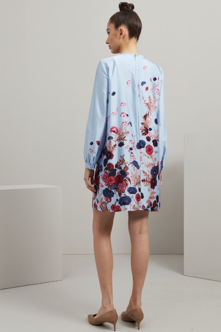 Abito in raso - CELESTE ROSA - Fashion Market - 4