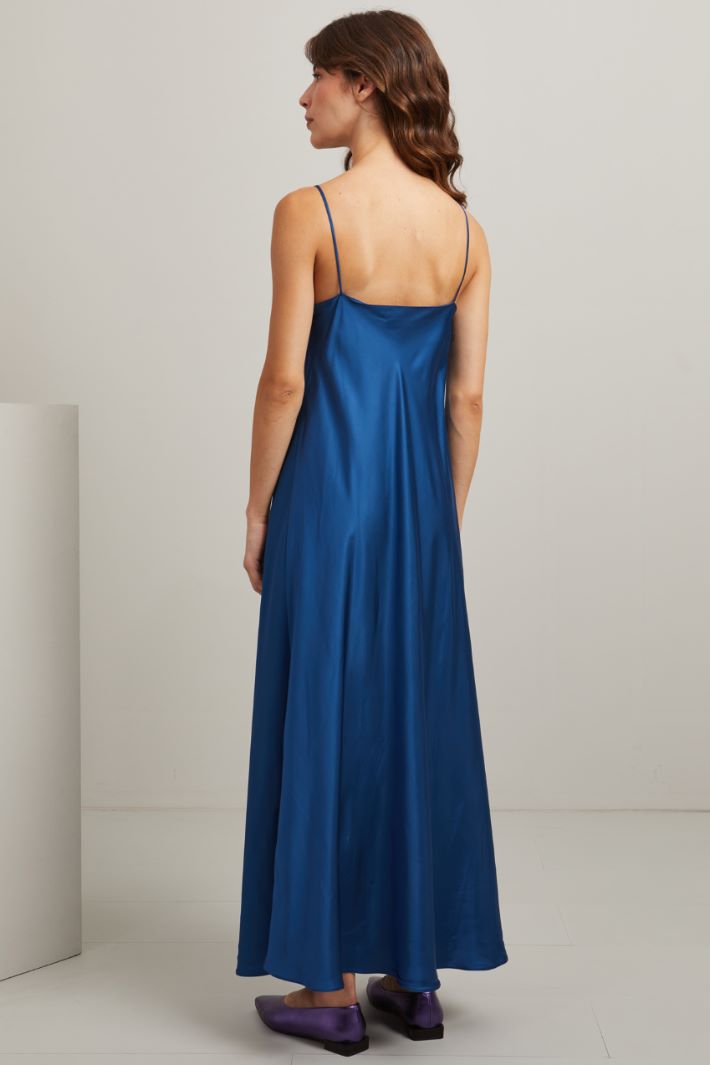 Slip dress - BLU ACCIAIO - Fashion Market - 4
