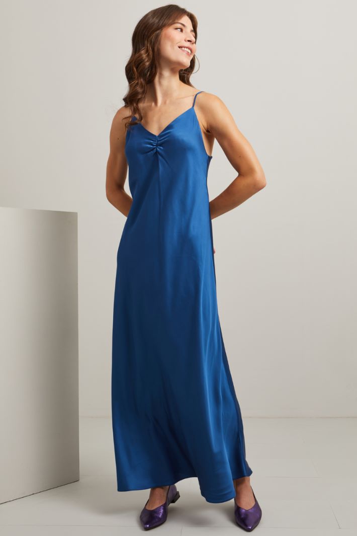 Slip dress - BLU ACCIAIO - Fashion Market - 2