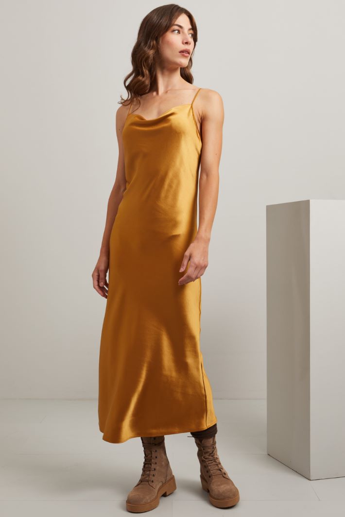 Slip dress in raso - SENAPE - Fashion Market - 2