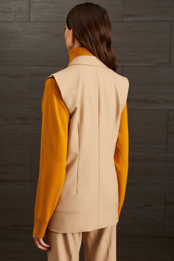 Gilet doppiopetto - CAMMELLO - Fashion Market - 4