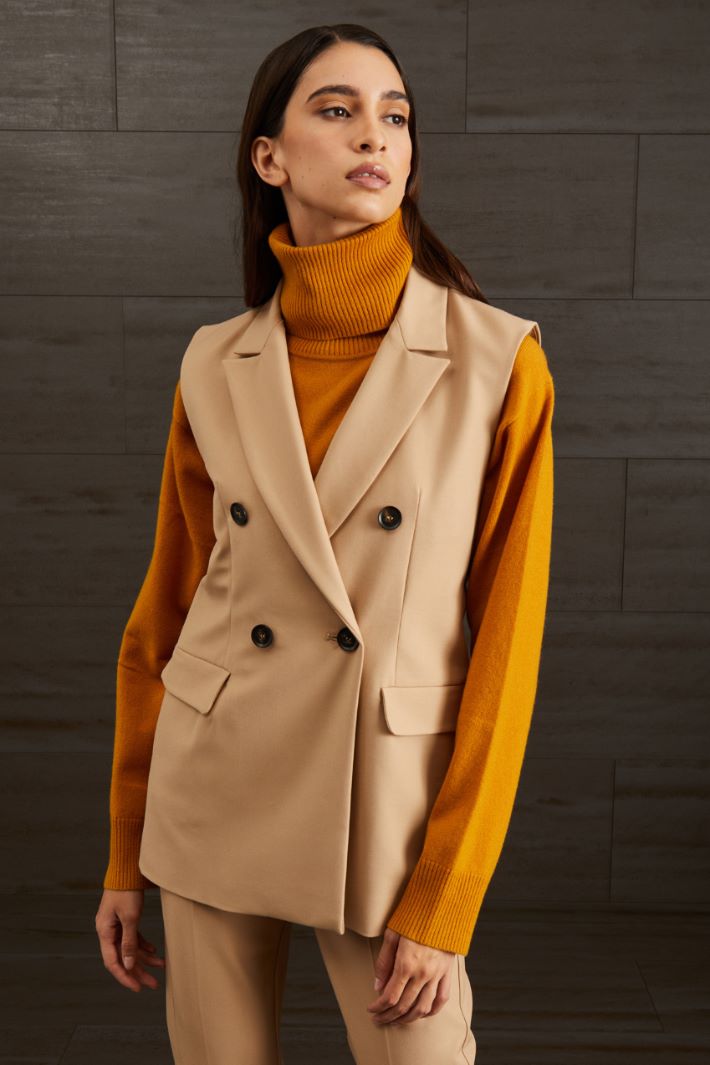 Gilet doppiopetto - CAMMELLO - Fashion Market - 2