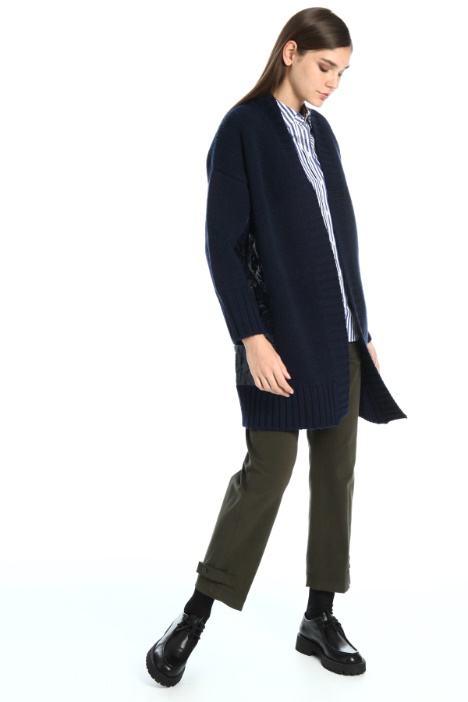 Cappotto in maglia e tessuto - Fashion Market