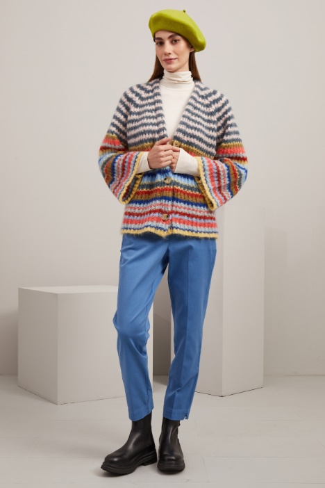 Cardigan morbido in mohair - Fashion Market