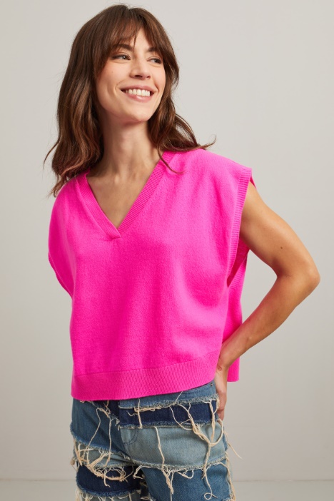 Gilet in lana e cashmere - Fashion Market