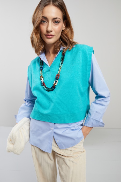 Gilet in lana e cashmere - Fashion Market